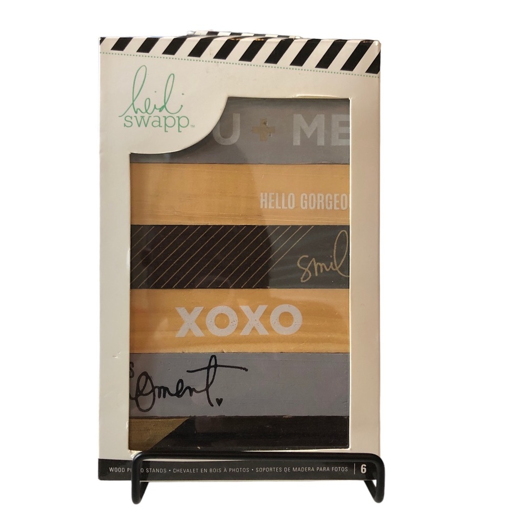Heidi Swapp Picture Frame Wooden Stands 6 Pieces Inspirational Rectangle 2015